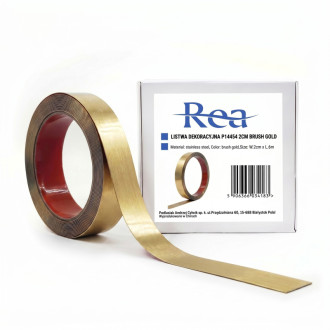 REA Samolepiace dekoratívne lišta Rea P14454 2cm Brush Gold HOM-09980