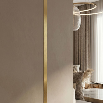 REA Samolepiace dekoratívne lišta Rea P14454 2cm Brush Gold HOM-09980