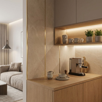 REA Samolepiace dekoratívne lišta Rea P14454 2cm Brush Gold HOM-09980
