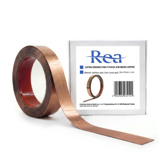 REA Samolepiace dekoratívne lišta Rea P14454A 2cm Brush Copper HOM-09981