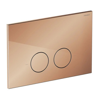 Omnires MINIMAL splachovacie tlačidlo, meď lesk MPS1CP
