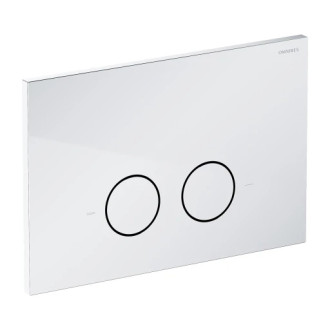 Omnires STEEL-R45 splachovacie tlačidlo z nerezovej ocele, chróm lesk ST45PS1CR