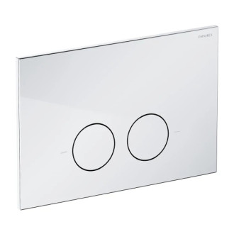 Omnires MINIMAL splachovacie tlačidlo, chróm lesk MPS1CR