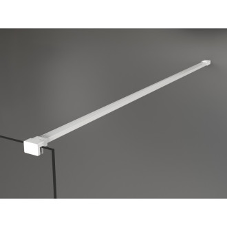 Mexen Kioto Sprchová zástena 90 x 200 cm, ombre čierna 8 mm, biela - 800-090-101-20-76
