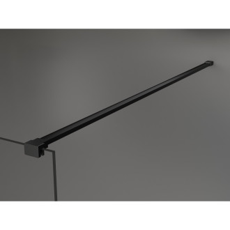 Mexen Kioto Sprchová zástena 90 x 200 cm, ombre čierna 8 mm, čierna - 800-090-101-70-76
