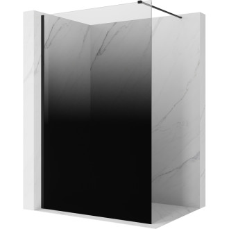 Mexen Kioto Sprchová zástena 100 x 200 cm, ombre čierna 8 mm, čierna - 800-100-101-70-76