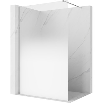 Mexen Kioto Sprchová zástena 120 x 200 cm, ombre biela 8 mm, chróm - 800-120-101-01-86