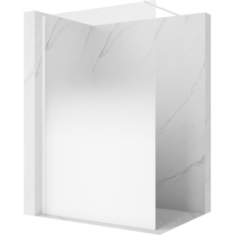 Mexen Kioto Sprchová zástena 140 x 200 cm, ombre biela 8 mm, biela - 800-140-101-20-86