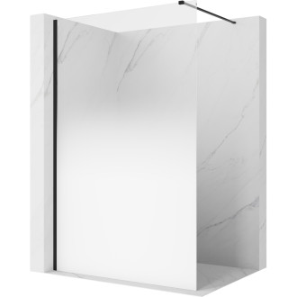 Mexen Kioto Sprchová zástena 100 x 200 cm, ombré biela 8 mm, čierna - 800-100-101-70-86