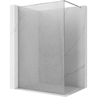 Mexen Kioto Sprchová zástena 140 x 200 cm, praskaná priehľadná 12 mm, chróm - 800-140-101-01-04-X