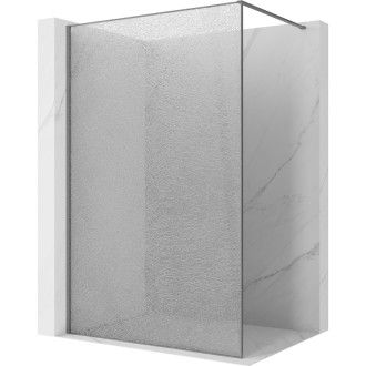 Mexen Kioto Sprchová zástena 110 x 200 cm, praskaná priehľadná 12 mm, strieborná - 800-110-101-95-04-X