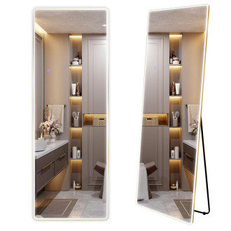 Zrkadlo LED Classico 60x170cm Brush Gold