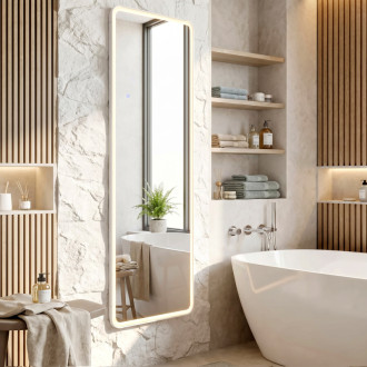 Zrkadlo LED Classico 50x160cm White