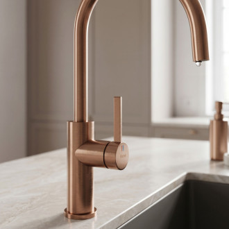 Rea Kuchynská batéria REA Rivo Brush Copper REA-B9344