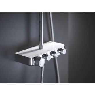 Sprchový systém Grohe Euphoria SmartControl System s termostatickou batériou Moon White, Yang White 26508LS0