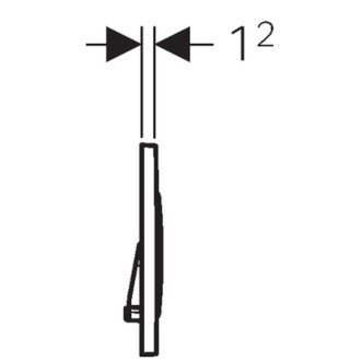 Ovládacie tlačidlo Geberit Sigma plast biela 115.882.KK.1