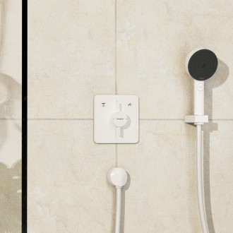 Vaňová batéria Hansgrohe DuoTurn Q bez podomietkového telesa matná biela 75414700