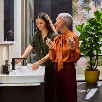 Umývadlová batéria Hansgrohe Tecturis E bez výpuste matná čierna 73021670