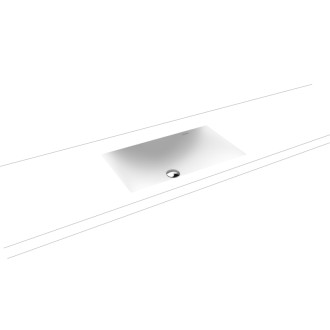 Zápustné umývadlo Kaldewei Silenio 3047 63,4x39,1 cm alpská biela bez otvoru pre batériu, bez prepadu 906006313001