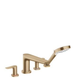Vaňová batéria Hansgrohe Talis E so sprchovým setom kartáčovaný bronz 71748140