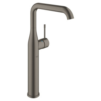 Vysoká umývadlová batéria Grohe Essence bez výpustu kartáčovaný Hard Graphite 24170AL1
