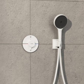 Vaňová batéria Hansgrohe ShowerSelect Comfort S bez podomietkového telesa matná biela 15556700