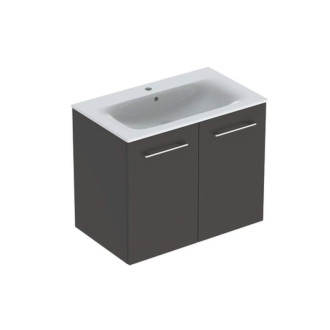 Kúpeľňová skrinka s umývadlom Geberit Selnova 80x50,2x65,2 cm láva mat 501.257.00.1
