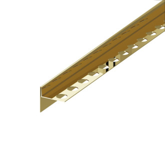 Spádový profil Eviso levý zlatá lesklá, ve tvaru T 120 cm nerez LSGM0002