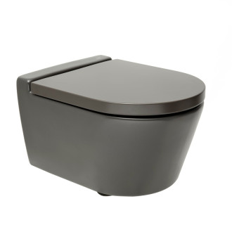 Wc závěsný Roca Inspira Onix mat zadní odpad A346528640