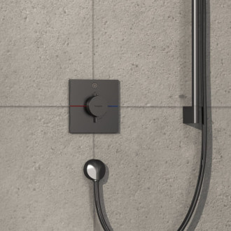 Sprchová baterie Hansgrohe ShowerSelect Comfort E bez podomítkového tělesa kartáčovaný černý chrom 15571340