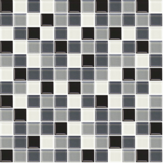 Skleněná mozaika Premium Mosaic šedá 30x30 cm lesk MOS25MIX2