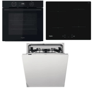Akčný set spotrebičov Whirlpool rúra OMK58CU1SB + umývačka WIC3C26F + indukčná doska WSQ7360NE