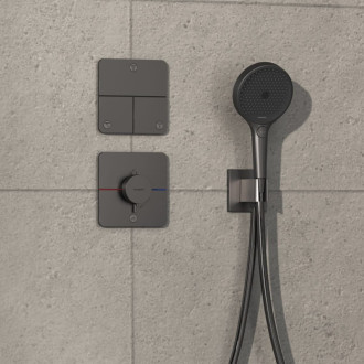Sprchová batéria Hansgrohe ShowerSelect Comfort Q bez podomietkového telesa kartáčovaný čierny chróm 15589340