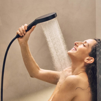 Sprchový set Hansgrohe Rainfinity na stěnu matná černá 28743670