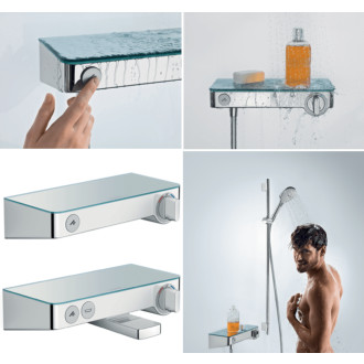 Vanová baterie Hansgrohe ShowerTablet Select 300 bez sprchového setu 150 mm bílý/chrom 13151400
