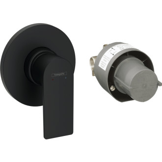 Sprchová baterie Hansgrohe Rebris E včetně podomítkového tělesa matná černá 72658670