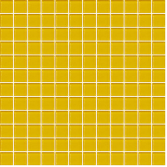 Skleněná mozaika Premium Mosaic žlutá 30x30 cm lesk MOS25YE