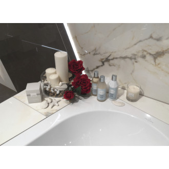 Obdélníková vana Villeroy & Boch Oberon 170x70 cm litý mramor levá i pravá UBQ177OBE2V-01