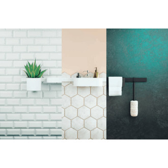 Držák ručníků Hansgrohe WallStoris matná bílá 27926700
