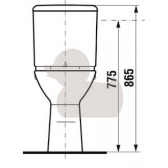 Wc kombi, pouze mísa Jika Deep zadní odpad H8236160000001