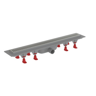 Sprchový žlab S-Line Multi 70 cm plast chrom lesk čtverečky ZLAB70