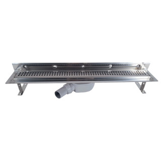 Sprchový žlab S-Line Klasik 70 cm nerez lesk čtverečky ZLAB70NRZ1LEM