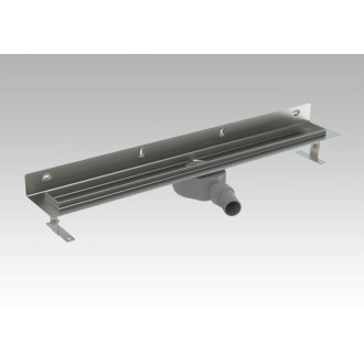 Sprchový žlab S-Line Klasik 70 cm nerez lesk čtverečky ZLAB70NRZ1LEM
