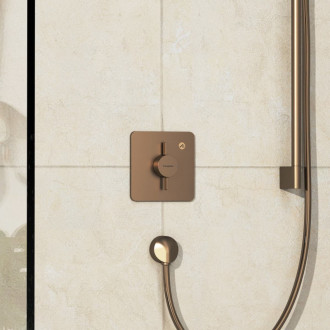 Sprchová baterie Hansgrohe DuoTurn Q bez podomítkového tělesa kartáčovaný bronz 75614140