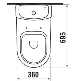 Wc pouze nádrž Jika Mio H8277120002411