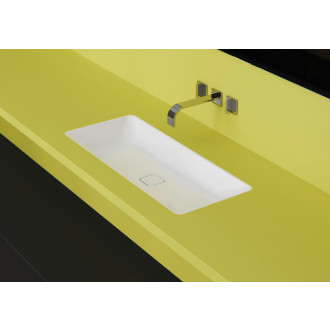 Zápustné umyvadlo Kaldewei Cono 3088 86,9x38,2 cm alpská bílá bez otvoru pro baterii, bez přepadu 902406003001