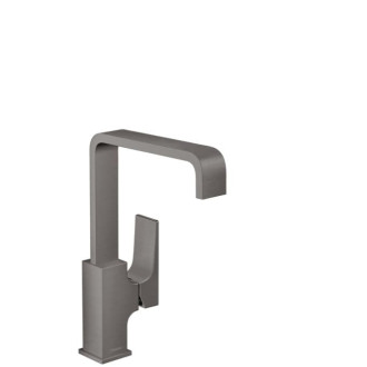 Umyvadlová baterie Hansgrohe Metropol s clic-clacem kartáčovaný černý chrom 32511340