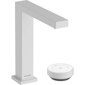 Umyvadlová baterie Hansgrohe Tecturis E s výpustí matná bílá 73053700