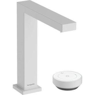 Umyvadlová baterie Hansgrohe Tecturis E s výpustí matná bílá 73053700