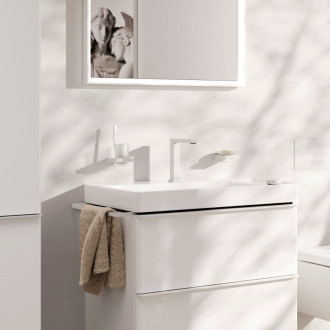 Umyvadlová baterie Hansgrohe Tecturis E s výpustí matná bílá 73053700